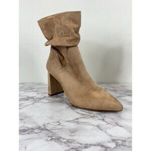 Jessica Simpson Women's Dark Beige Aysira Faux Suede Bootie Size 9 M